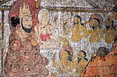 Old Bagan Myanmar. The Thamya temple. Jataka paintings. 